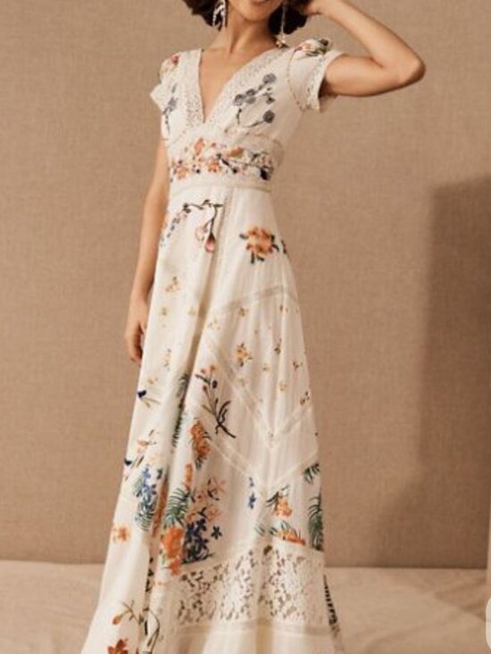 BHLDN Dresses & Skirts - ISO BHLDN, x Free People “Siena" Dress in Pink or White (do not buy)